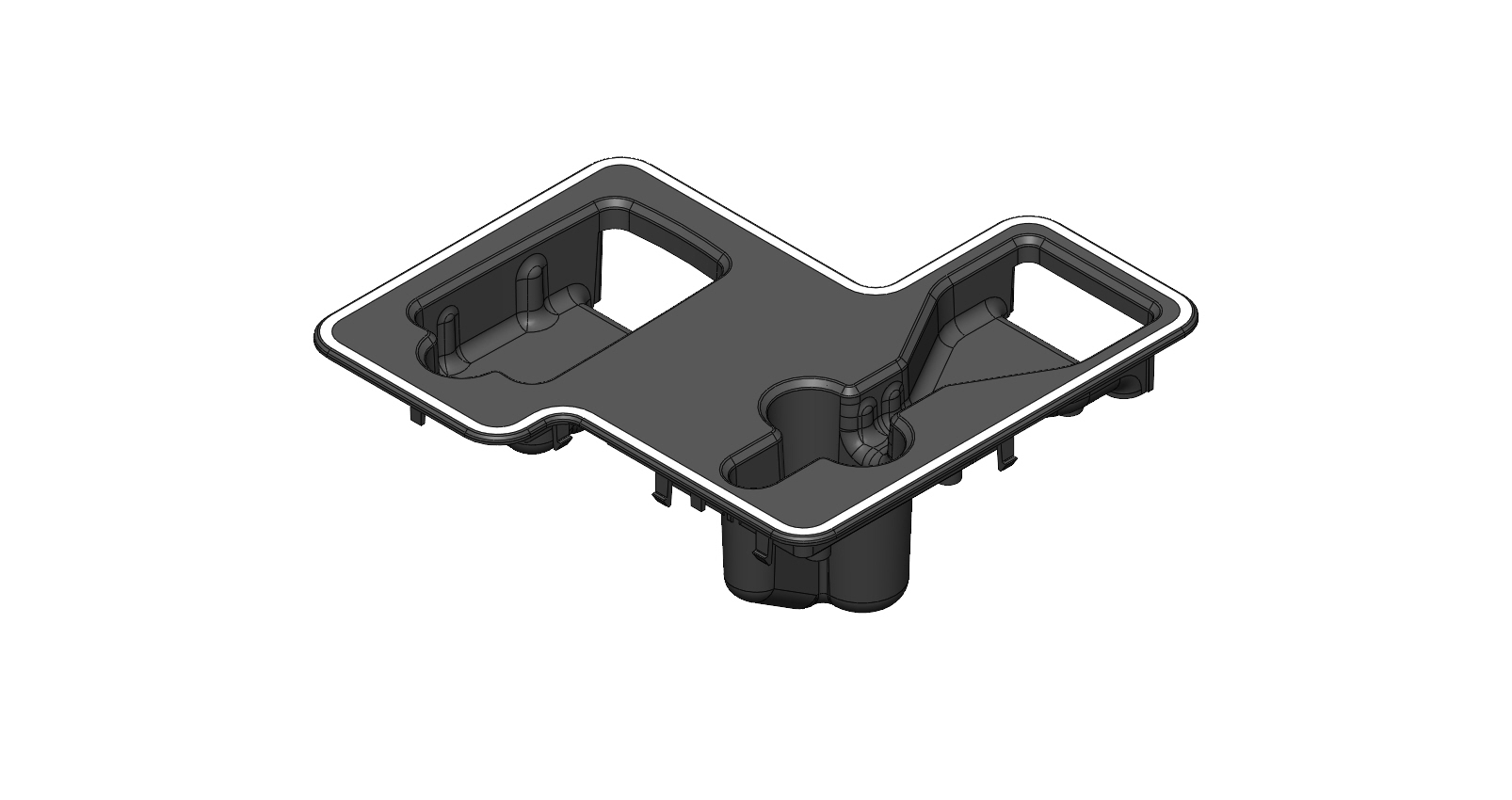 Behuizing haak + gordelslot B