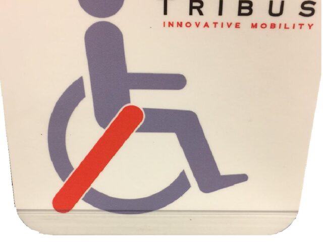 photo of Sticker  “Tribus rolstoel” wit