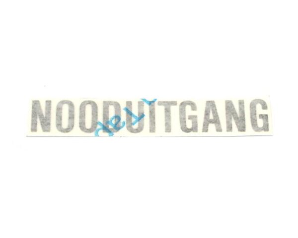 photo of Sticker “NOODUITGANG”