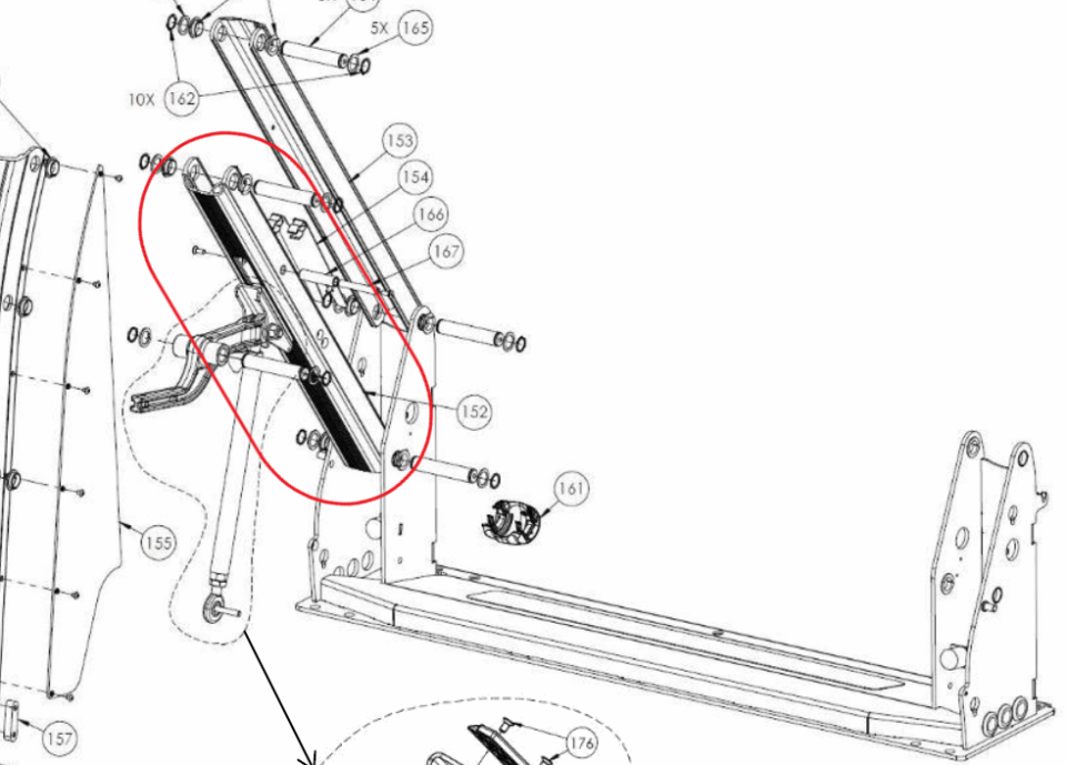 Draagarm onder/aggregaatzijde AL1 Lift - Afbeelding 4