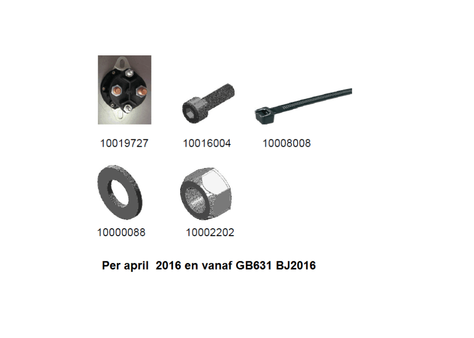 Hoofdstroomrelais 12V voor AL1 lift - Afbeelding 2
